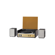 Crosley CR7017B-BK Coda Shelf System Vinyl Record Player with wireless Bluetooth - Audio Turntables