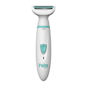 PalmPerfect Rechargeable Electric Women's Shaver with Dual Stainless Steel Blades, Built-in LED Light, Waterproof, Shower Mount, 3918