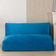 BYBYME Folding Beanbag Sofa Bed, Extra Thick and Long, Fluffy, 4-Position Convertible Armchair, Foldable Mattress with Foam Filling, Beanbag Sofa with Washable Cover, 30x95 Inches