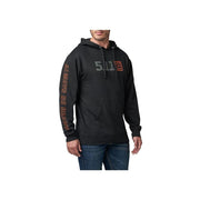 5.11 Tactical Scope Hoodie, Midweight Cotton/Polyester Fleece, Black, Medium, 76314-019-M