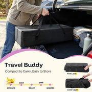HARPPA Portable Travel Crib and Playard with Thickened Mattress, Breathable Mesh Sides, Lightweight 11lb, Black