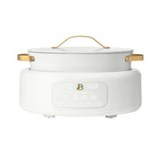 Beautiful 19534 10 in 1, 6 Qt Electric Multi-Cooker, White Icing by Drew Barrymore