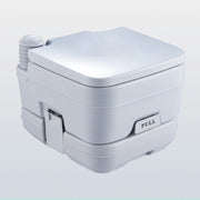 Bestco 10L Portable Toilet with Full Seat Bellow Pump No Odors for Travel & Camping