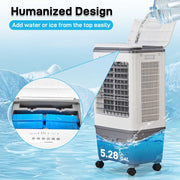Ktaxon 719R Portable Air Cooler, 732CFM Evaporative Swamp Cooler with 5.28Gal/20L Water Tank