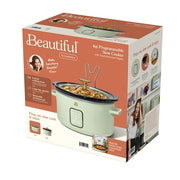 Made by Gather 19624 Beautiful 4Qt Slow Cooker with Touch-Activated Display, Sage Green by Drew Barrymore