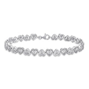 Brilliance Fine Jewelry Ruby Necklace with Lab Grown Diamond Accent