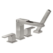 Delta Faucet T4768-SS Ara, Roman Tub Trim with Channel Spout and Hand Shower, Stainless