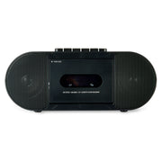 onn. 100135464 Portable CD/Cassette Boombox with Bluetooth Wireless Technology, Black