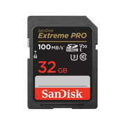 SanDisk Extreme PRO SDHC UHS-I Memory Card, 32GB, Class 10, U3, V30, 4K UHD Video Support, Dark Gray/Black, SDSDXXO-032G-GN4IN