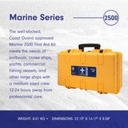 Adventure Medical Kits Marine Series First Aid Kit, Waterproof Shockproof Case, Emergency Medical Supplies for Medium Crews, 6 lb, 18.5x6x13.4 in, 0115-2500