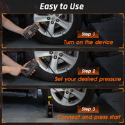 Ophanie Tic3V307wm Cordless 160 Psi Digital Pressure Gauge Portable Tire Inflator
