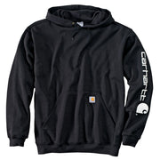 Carhartt Loose-Fit Midweight Logo Hoodie - Black - S