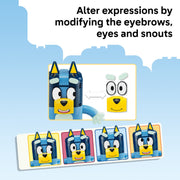 LEGO Bluey Brick-Built Bluey Family Building Toy Figures, Customizable Heeler Family with Accessories, Multicolor, 466 Pieces, 6590588