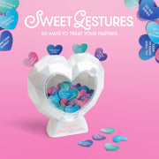 What Do You Meme Sweet Gestures Romantic Couples Board Game with Heart-Shaped Dispenser and 50 Love Tokens, Multi-Color, Small Size MT4133