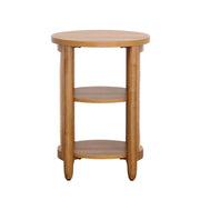 Better Homes & Gardens 434752 Springwood Caning Side Table, Light Honey Finish