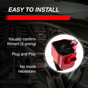 Dinan D650-0009 Ignition Coil D650-0009 (Red) for Select BMW B and S Series Models - B36 B38 B46 B48 B58