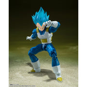 Bandai Spirits S.H.Figuarts Super Saiyan God Super Saiyan Vegeta Action Figure with Pearl Blue Aura, 135mm, BAS66458
