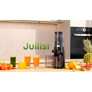 Juilist Masticating Juicer Machine, 150W, 60 RPM, BPA-Free, High Juice Yield, Quiet Operation, Easy to Clean, Includes Cleaning Brush, Black, JS8101
