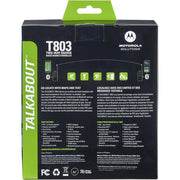 Motorola Solutions T803 Two-Way Radio 35 mi. Bluetooth w/Charging Dock 2-Pack (Lime Green)