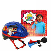 Ryan's World 5009 Red Titan Bike Helmet, Triple Horn (Kids Ages 5+)