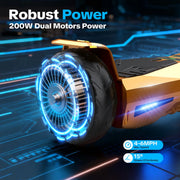 TCDJTC LBW12A Kids 9mph Max Speed Hoverboard with LED Lights & Bluetooth Speakers, ROSE18