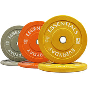 BalanceFrom Colored Bumper Plate, Set 100 lbs