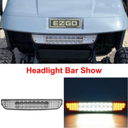 Partiue LED Golf Cart Light Kit for EZGO TXT 1996-2013, 12V Headlight Bar with Left and Right Taillights, Wiring Harness Included, Fits Gas and Electric Models