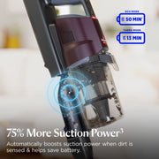 BISSELL PowerClean DualBrush Cordless Stick Vacuum, HEPA Sealed Allergen System, FurFinder Headlights, Self-Standing Design, 50-Minute Battery Life, 8 lb, 4373