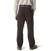 Wrangler Riggs Workwear Ripstop Ranger Cargo Pants, Dark Brown, 32W x 30L, 100% Cotton, Reinforced Knees, Room2Move Fit, 3W060DB