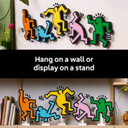 LEGO Art Keith Haring Dancing Figures Building Set, 1,773 Pieces, Home Decor Wall Art, Customizable Pop Art Kit, Model 31216