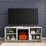 Mainstays 8620015WCOM Fireplace TV Stand for TVs up to 65