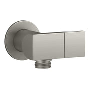 1/2 in. Metal 90-Degree NPT Wall-Mount Supply Elbow with Check Valve and Hand Shower Holder in Vibra