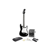 Rockjam Full Size Electric Guitar Kit EG1-BK-SK-V - BLACK ONE SIZE