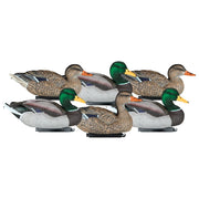 Dakota X-Treme Packable Flocked Drake Head Mallards Duck Decoys 6-Pack