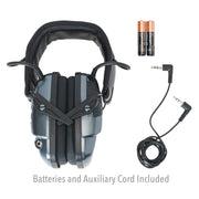 Howard Leight R-02532 Impact Sport Electronic Earmuffs with Auxiliary Input - Metallic Grey