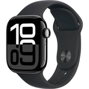 Apple Watch Gen 10 Series 10 Cell 42mm Jet Black Aluminum - Black Sport Band MWX63LW/A