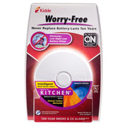 Kidde 21027438 Worry Free Kitchen Sealed Lithium Battery Smoke & Carbon Monoxide Alarm