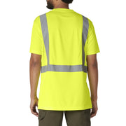 Genuine Dickies GVS360VY92X RG Men's Hi-Vis Short Sleeve Safety Tee, ANSI Class 2, 3M Scotchlite Reflective Taping, Relaxed Fit, Yellow, 2X RG