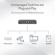 NETGEAR GS305P-300NAS 5-Port PoE Gigabit Ethernet Unmanaged Switch