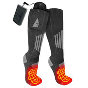 ActionHeat Men's Cotton 3.7V Rechargeable Heated Socks 2.0 with Remote, L/XL
