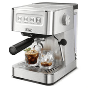 Gevi 20 Bar Espresso Machine, Stainless Steel, Adjustable Steam Wand, 35 oz Water Tank, Professional Coffee Maker, ECMB0
