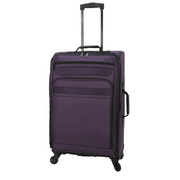 Protege PG-24-3PC2WPUR 3-Piece Purple Softside Luggage Set with 24 in Upright Suitcase, 22 in Duffel and Boarding Tote