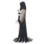 Way To Celebrate Animated 84-Inch Reaper with Lantern, Motion Activated, LED Illuminated, Halloween Outdoor Decor