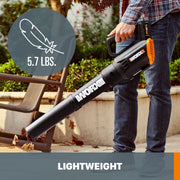 Worx 20V Cordless 12 in. String Trimmer and Turbine Leaf Blower Combo with 2 Batteries and Charger WG928