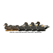 Avery Greenhead Gear Pro-Grade Gadwall Duck Decoys, 6-Pack, Realistic Multicolor Waterfowl Hunting Floating Decoys with 60/40 Forward Weighted Swim Keel, 73145