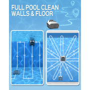 Wybot Wybot-WY3312-WM Robotic Pool Cleaner Cordless Vacuum with Wall Climbing