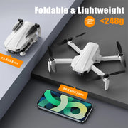 AUOSHI FYJ2024032803C B19 GPS Drone Upgraded EIS Anti-Shake with Brushless Motor, Foldable FPV Quadcopter with Follow Me, Smart Return Home,2 Batteries 50 Minutes Flight Time