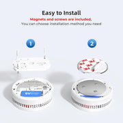 SITERWELL Smoke Detector with Photoelectric Sensor, 10-Year Product Life, Low Battery Warning, Magnetic Fastening Kit, 6 Pack GS509A