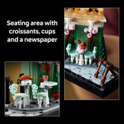 LEGO Icons French Caf Paris Building Kit, 1,101 Pieces, Collectible Home Decor, Detailed Bistro Design, Model 10362