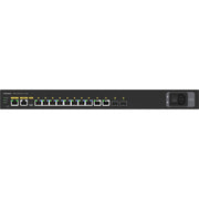 Netgear AV Line M4250 GSM4212PX Managed Ethernet Switch, 8-Port Gigabit PoE+ 240W, 2x1G and 2xSFP+ 10G Fiber Uplinks, Rackmount Ready, Black